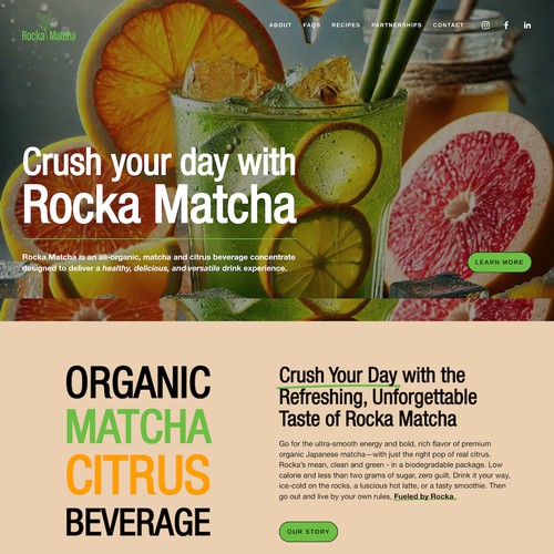 Rocka Matcha: Modern Design for a Beverage Brand