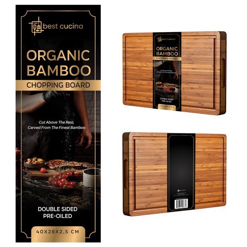 Chopping board packaging sleeve design 