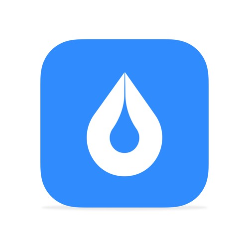 Modern app icon for Trickle