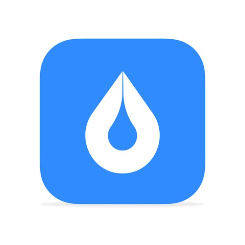 Modern app icon for Trickle