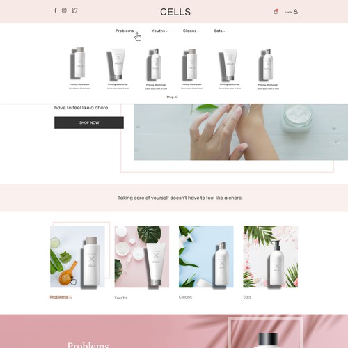 Organic Dermatology/Skincare web design