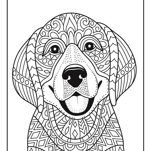 A dog  coloring page