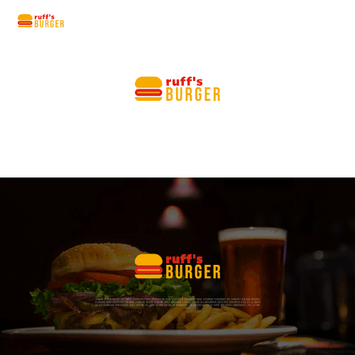 Ruff's Burger Logo Design