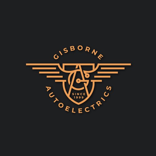Shield monogram concept for Gisborne Autoelectrics