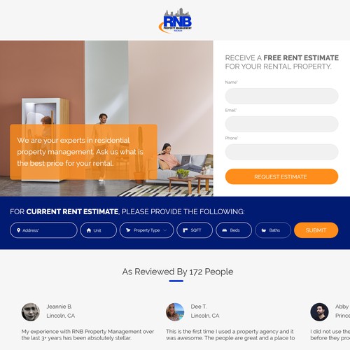 RNB Property Landing Page