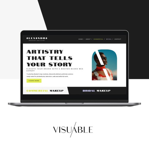 Squarespace Website for a Makeup Artist