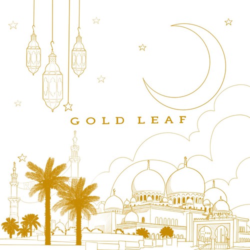 illustration for gold leaf
