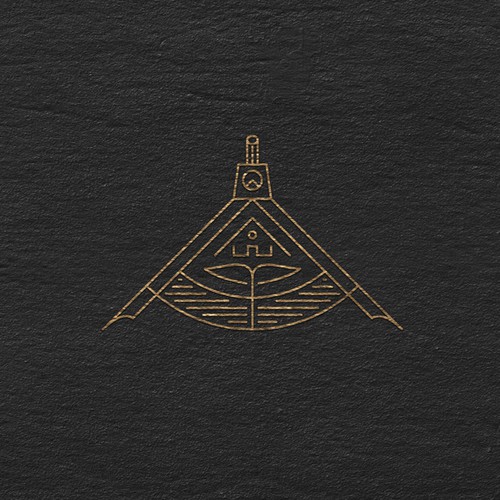 Landscape architecture logo design.