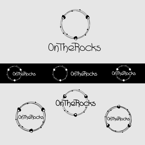 How do you take your bangles?  Create a stylish logo for "On the Rocks"