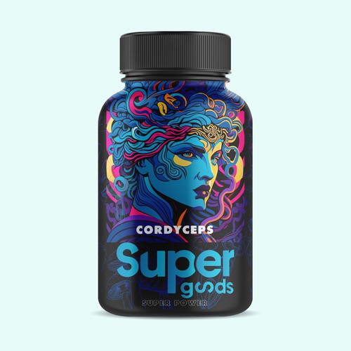 Mushroom Supplement Packaging Design