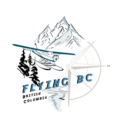Logokonzept für eine Kanadische Videoserie zum Thema „Fliegen in British Columbia“