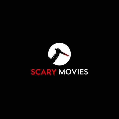 logo concept for an online magazine about horror movies