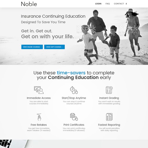 Create a modern website for leading education company