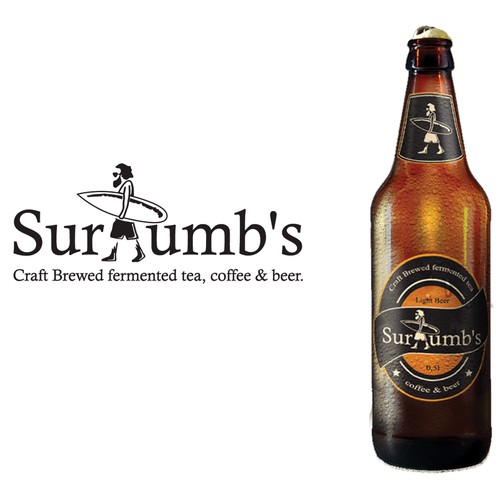 Create a capturing vintage surfer logo for Surlumb's