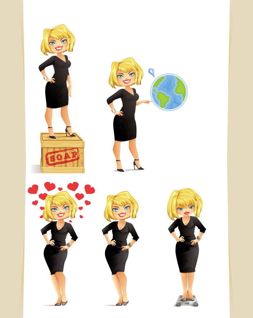 Design a cartoon graphic for an entertainment blog