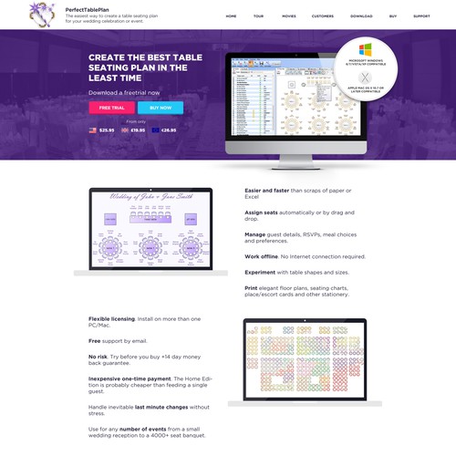 Perfectableplan Homepage Design