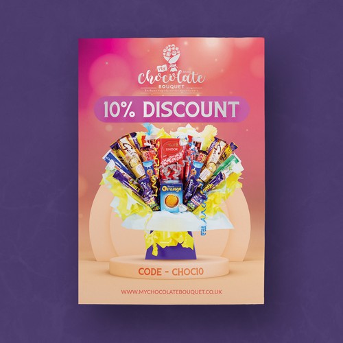 Flyer Design For Chocolate Bouquet company