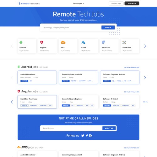 Tech-focused job board 