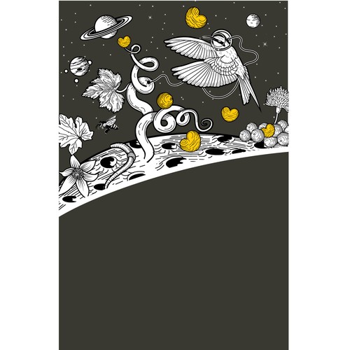 illustration for wine label