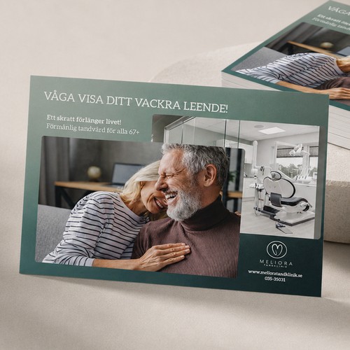 Meliora Tandklinik Double-Sided Postcard Design