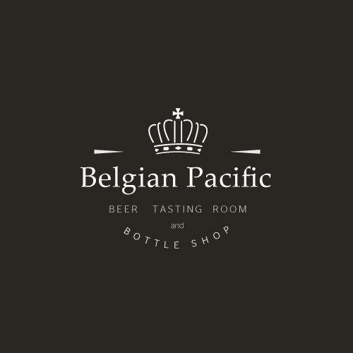 Create a stylish logo for a Belgian Beer Tasting room and bottle shop