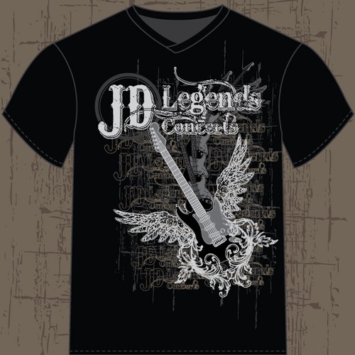 T-Shirt Design for Concert Venue