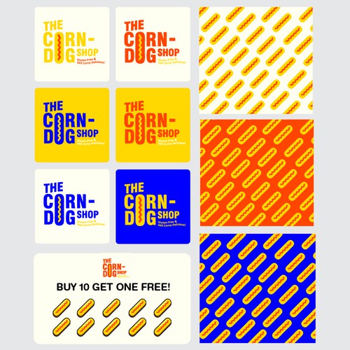 Fun Branding Concept for Corn Dog Shop