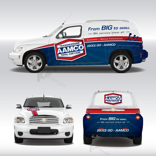 Aamco Transmission Van Car Wrap Design 