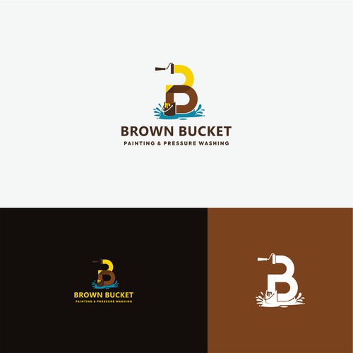 Brown Bucket Painting
