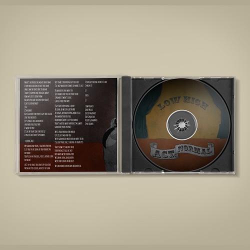cd package and layout design for Low High's Act Normal