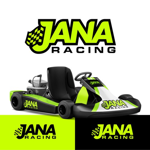 Kart racing team logo