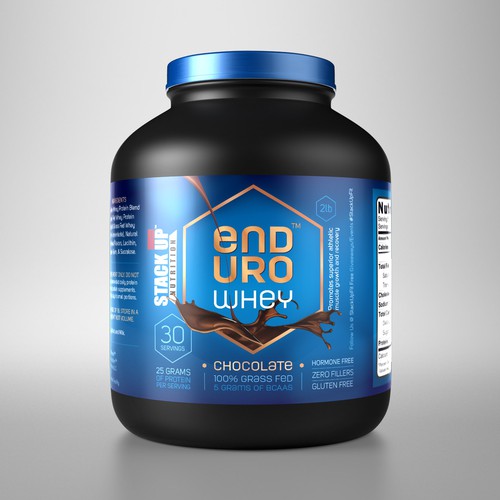 Whey Protein Label Concept