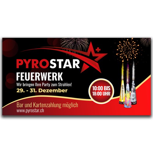  Banner for fireworks sale