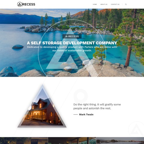 Design a Fun, yet professional website for a Self-Storage development company. Think Yoga Studio meets Wall St.