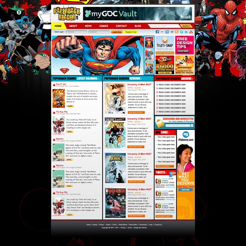 Comic Book Review Site Wordpress Template