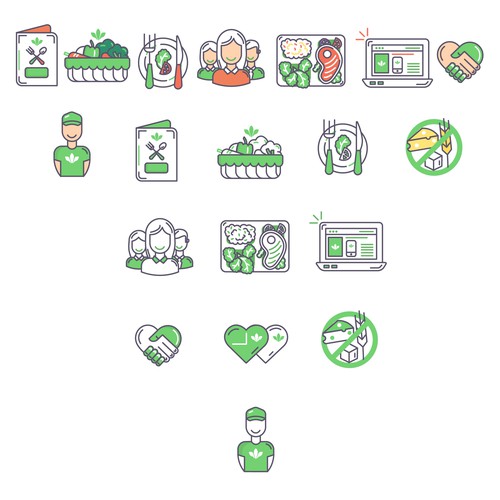 Icons For Healthy Food Website