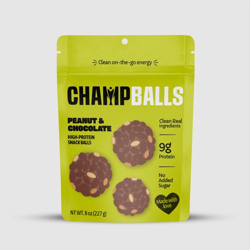 Minimalist packaging for protein balls
