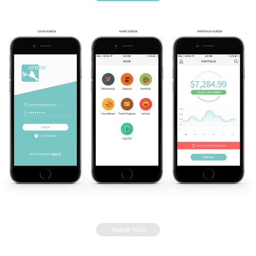 Create a modern, slick, user friendly graphic for a Silicon Valley banking startup.