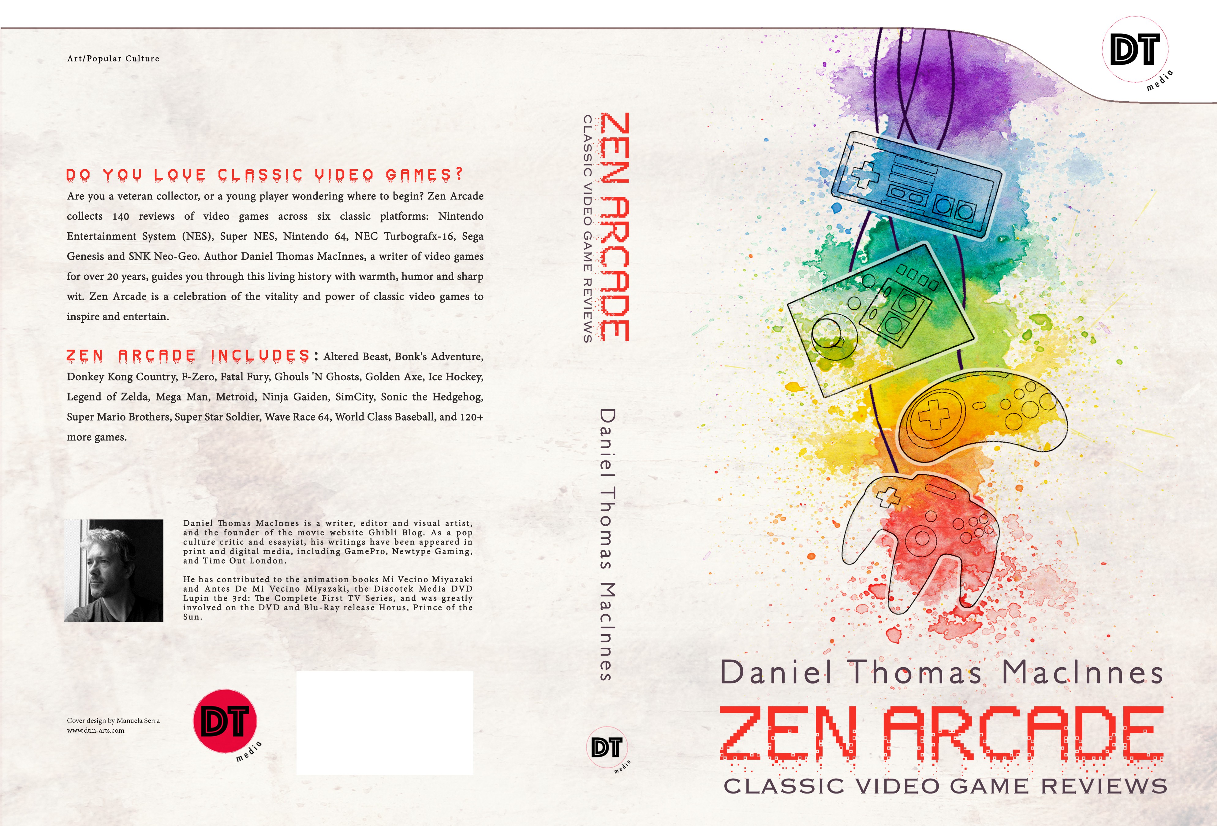 "Zen Arcade: Classic Video Game Reviews" needs an awesome and fun cover design