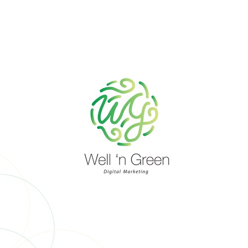 logo concept for Well 'n Green
