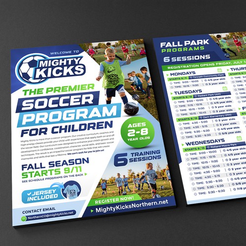 Youth Soccer Fall Season Flyer