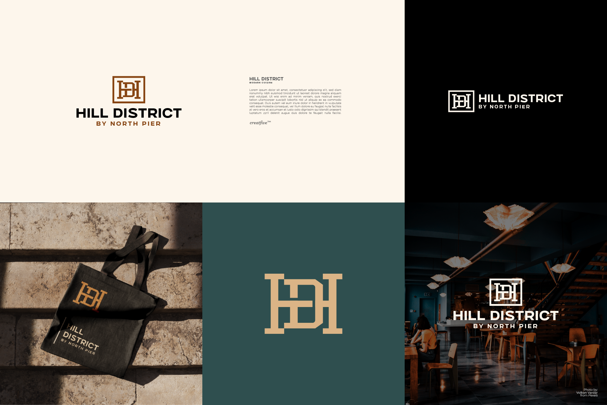 Design a logo for a brewery's higher end restaurant.