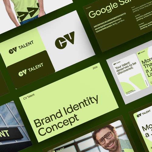 Brand Identity Design, Brand Guidelines  for Talent SaaS startup.