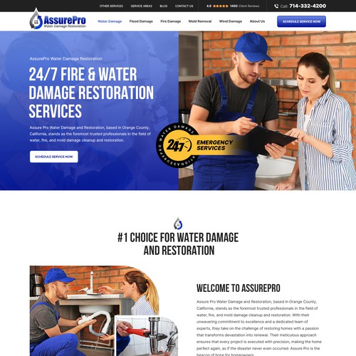 Home Plumbing Service Website
