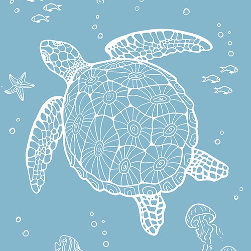 Sea Turtle Towel Design
