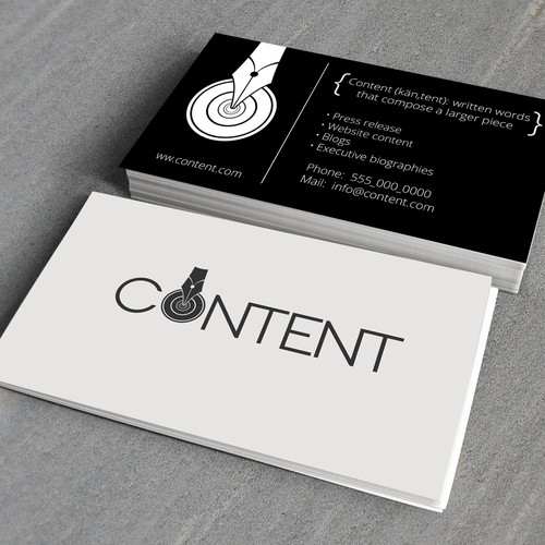 Logo proposal for "Content" copywriters