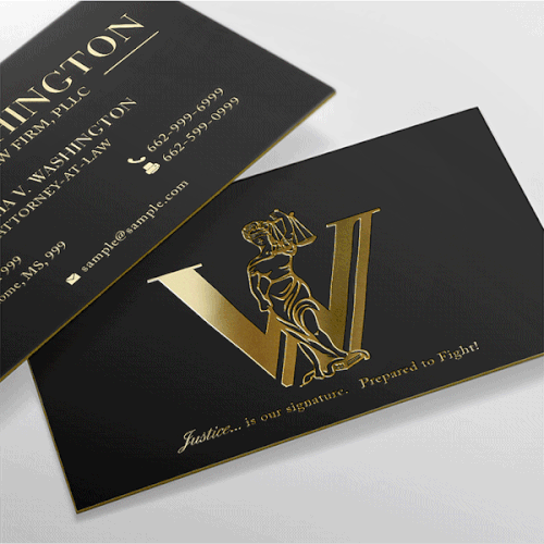 Business card for law firm