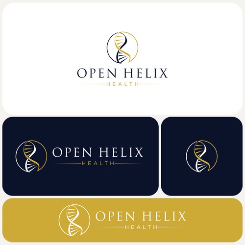 Open Helix Health logo design