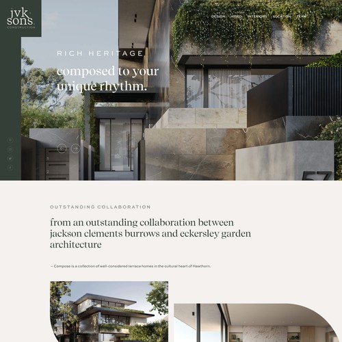 Luxury Home Renovation Website Redesign