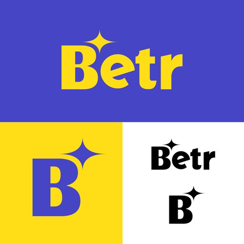 Bold and simple logo for Betr